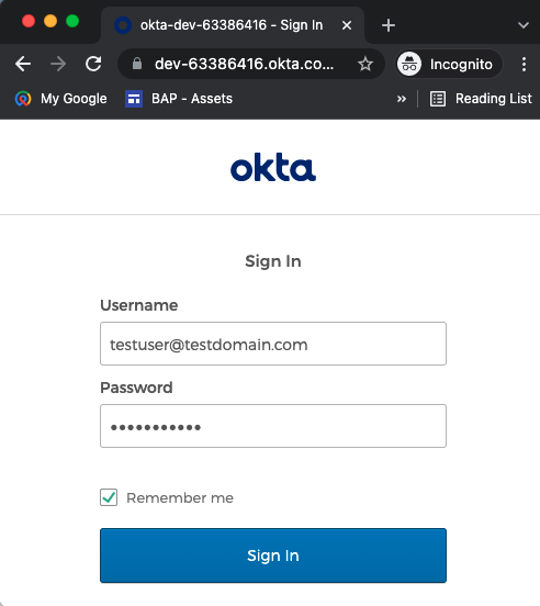 Okta Auth